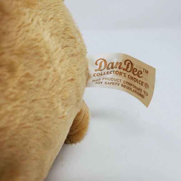 Dan Dee Plush Stuffed Animal 12" Brown Teddy Bear Valentine's Day Pink Heart - Picture 6 of 9